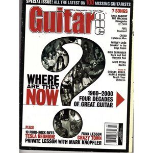 Guitar One Magazine March 2001 Where Are They Now? 4 Decades of Great Guitar